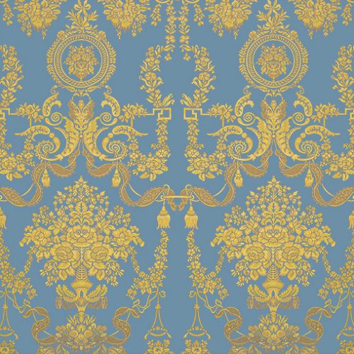 Reale Ribbon Damask Fire Retardant