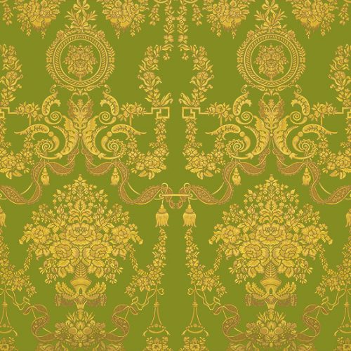 Reale Ribbon Damask Fire Retardant