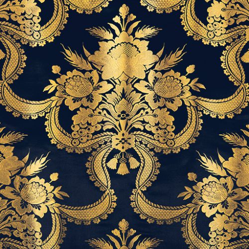 Reale Ribbon Damask Fire Retardant