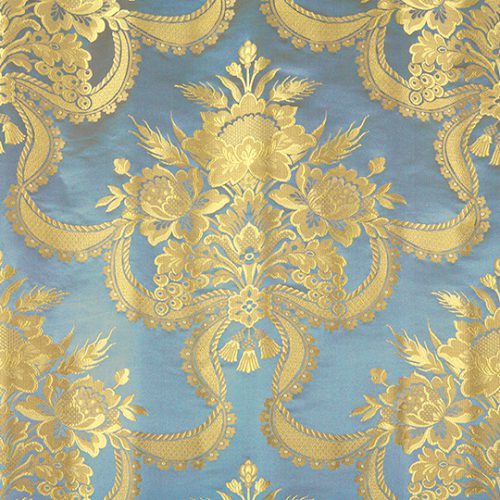 Reale Ribbon Damask Fire Retardant